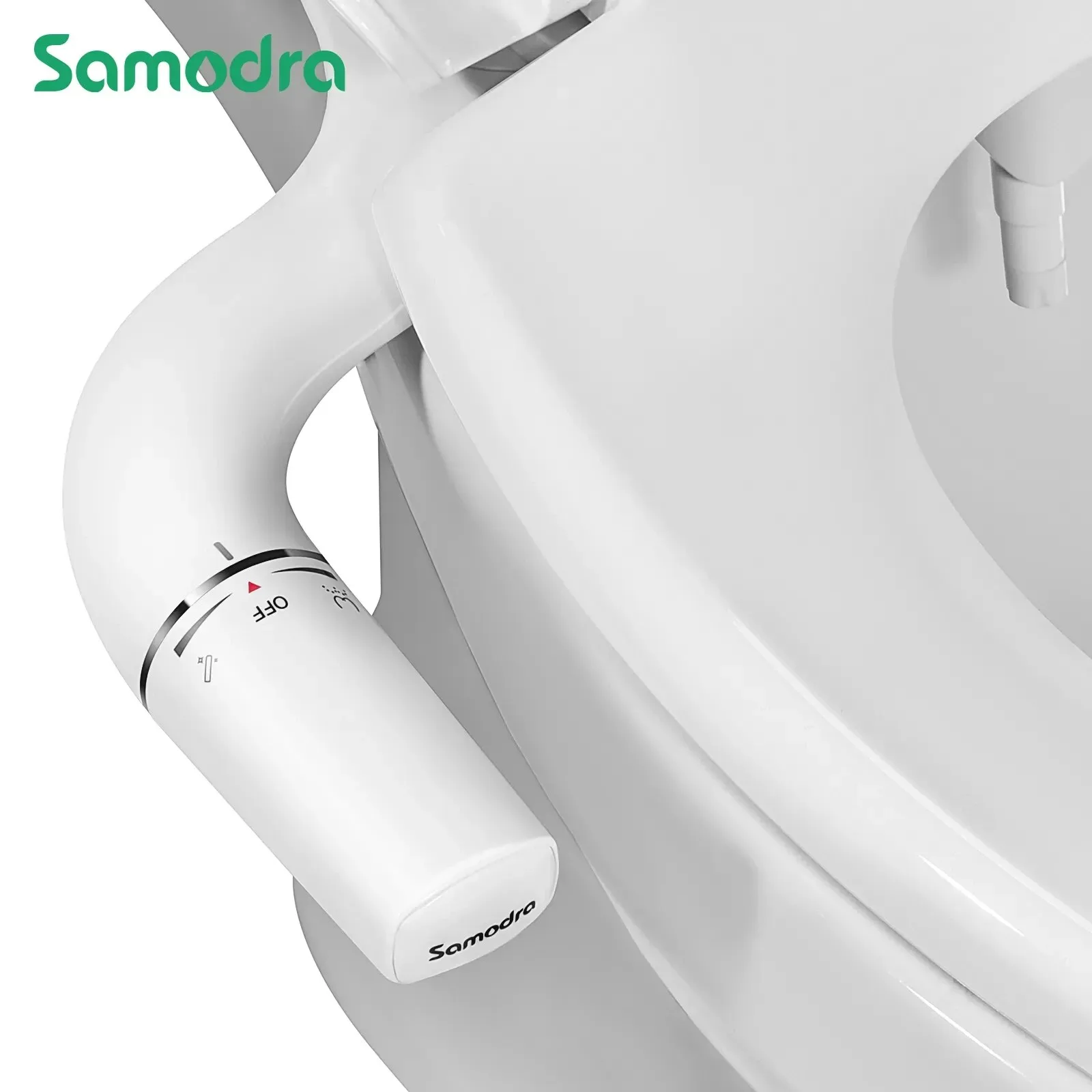 Samodra Toilet Seat Attachment, Bid Attachment, Ultra Slim, Bico Duplo